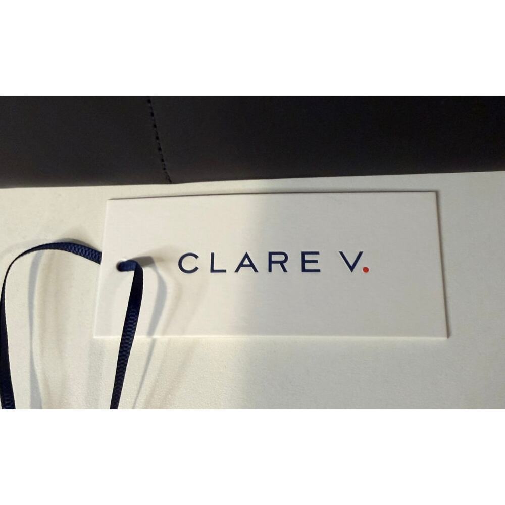 NWT Clare V. Sophie Canvas Leather Tote - Picture 9 of 14